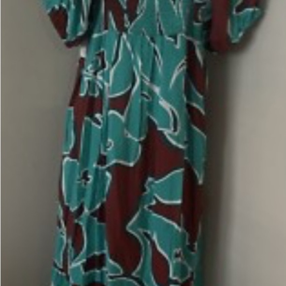Nine West Babydoll Abstract Maxi Dress - Picture 2 of 5
